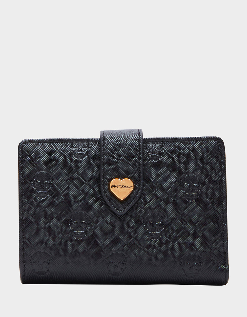 Betsey Johnson Skullicious Black Bifold Wallet for Everyday Use