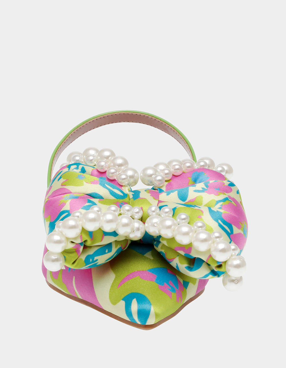 Betsey Johnson Camilo Yellow Floral Slingback Flats with Bow