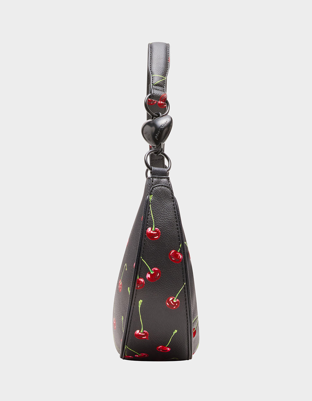 Betsey Johnson Cherry Print Shoulder Bag with Heart Strap
