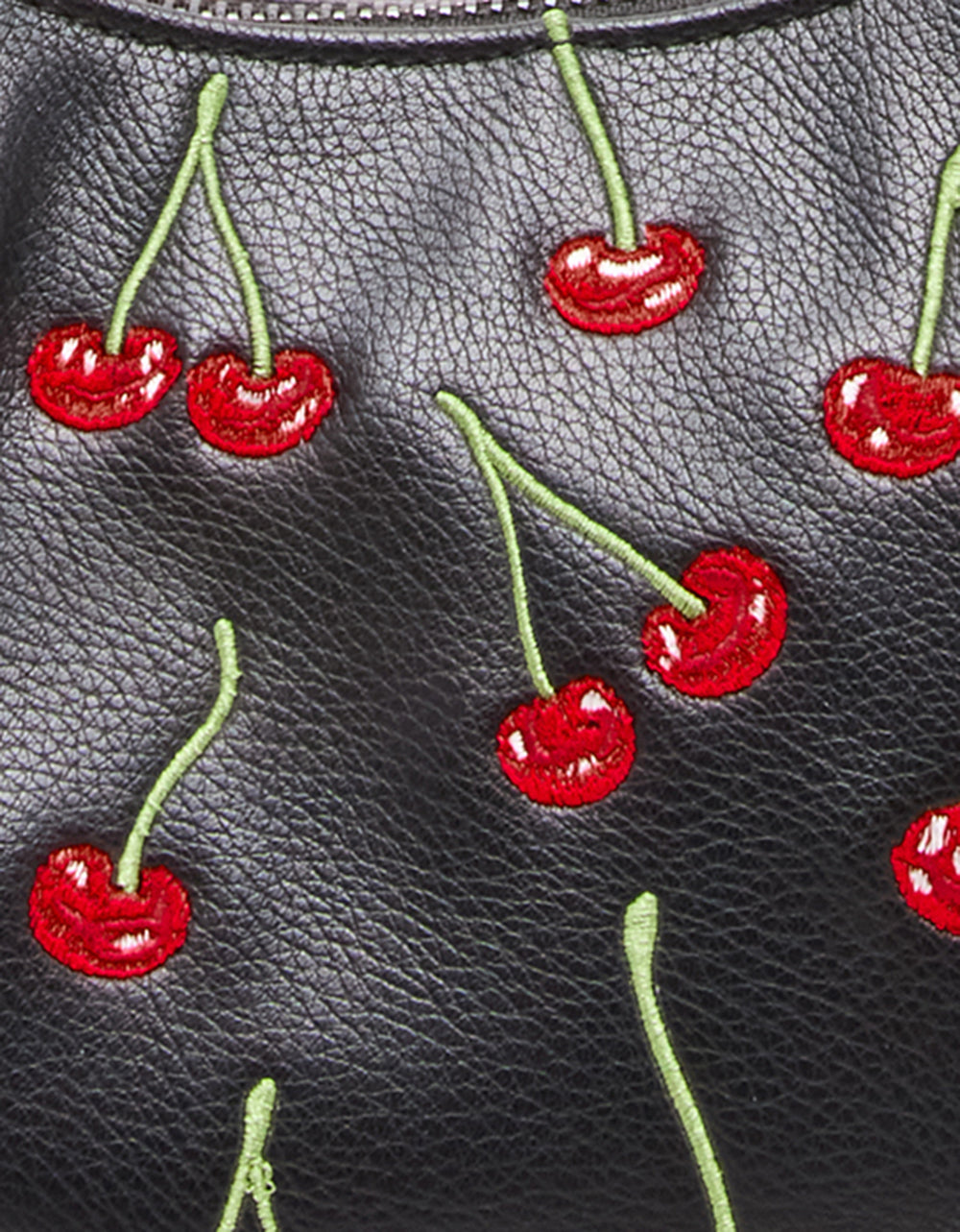 Betsey Johnson Cherry Print Shoulder Bag with Heart Strap