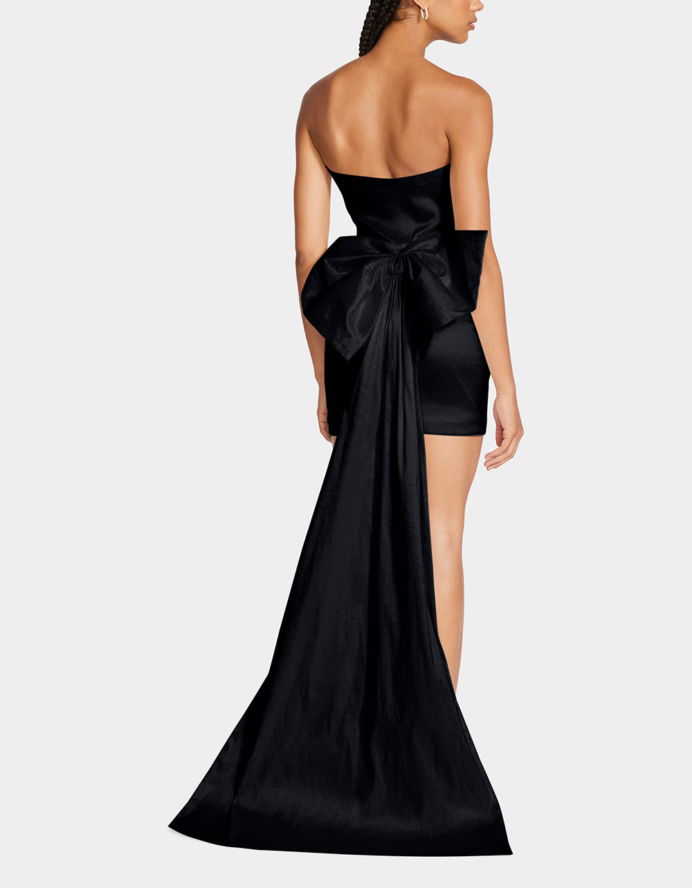 Betsey Johnson Claire Black Mini Dress with Removable Bow Train
