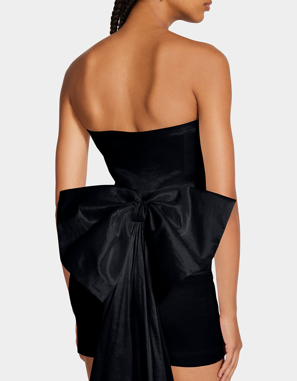 Betsey Johnson Claire Black Mini Dress with Removable Bow Train