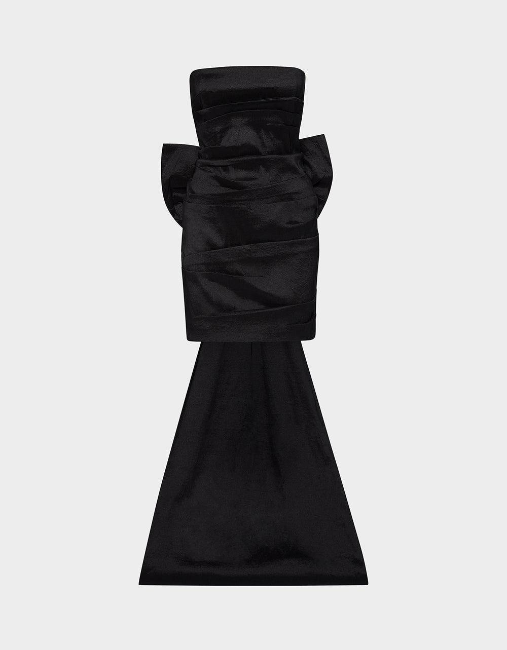 Betsey Johnson Claire Black Mini Dress with Removable Bow Train