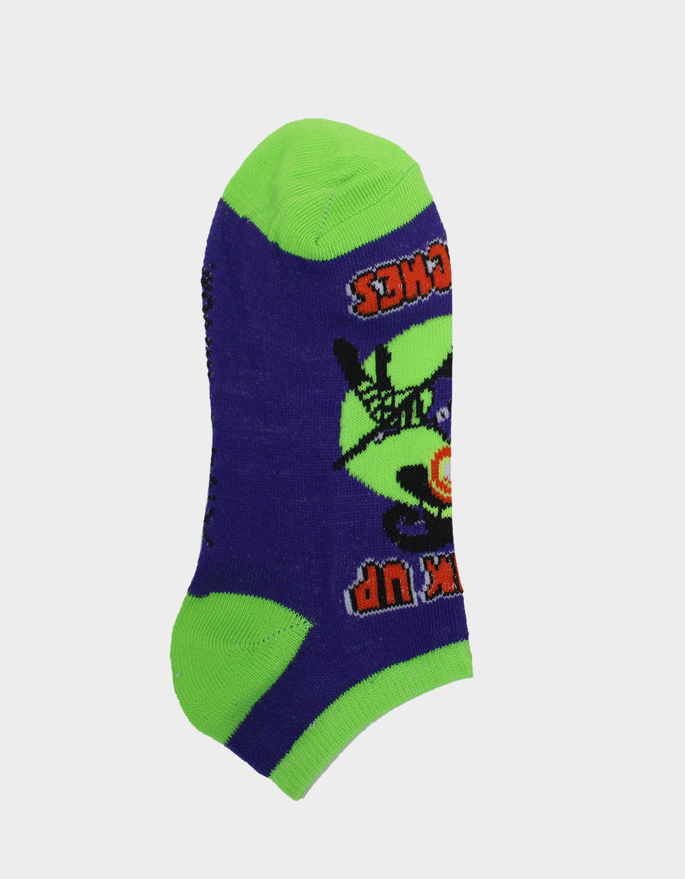 Halloween Witch Socks 10-Pack - Low Cut Purple & Orange Design